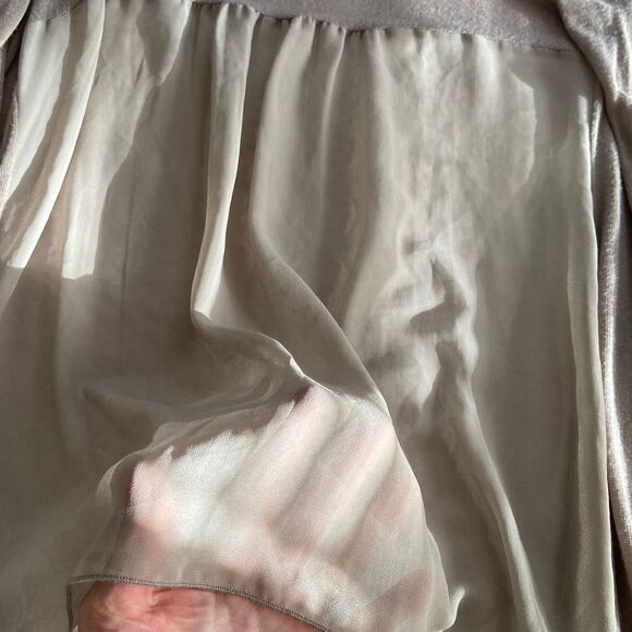 Express Taupe Waterfall Cardigan Sweater Size M Rayon Polyester - Picture 6 of 8